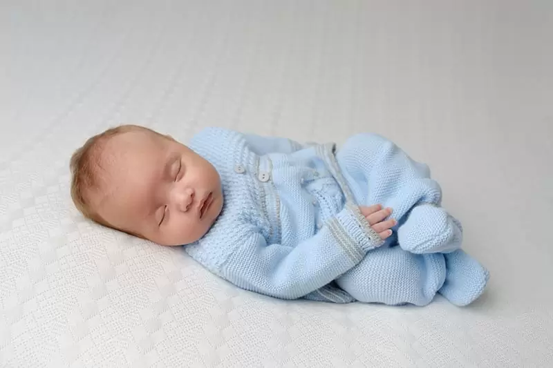 blue baby knit onesie louth
