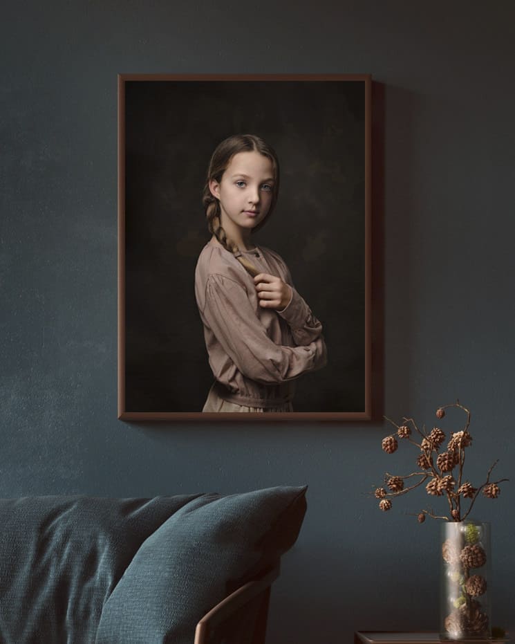 child portrait Lincoln girl fine art